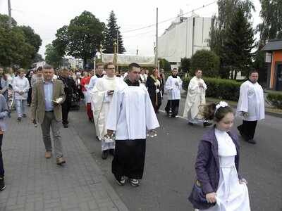 Procesja wiodła głównymi ulicami miasta. 